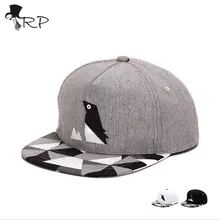 2016 еще жив Хип-Хоп плоским snapback шляпы классические мужские и женщины дизайнер реге крышка 3 д птица хип-хоп Би-бой бейсболка