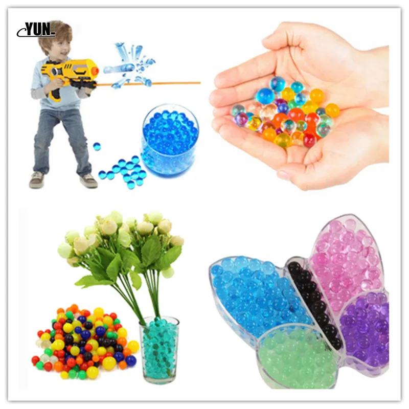 10000Pcs/lot Crystal Mud Hydrogel Crystal Soil Outdoor Water Beads Vase