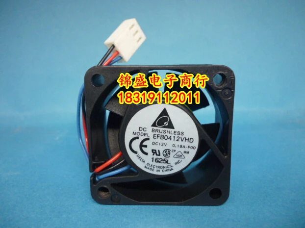 original Delta EFB0412VHD 12V 0.18A 4cm 40*40*20mm exchange server fan ...