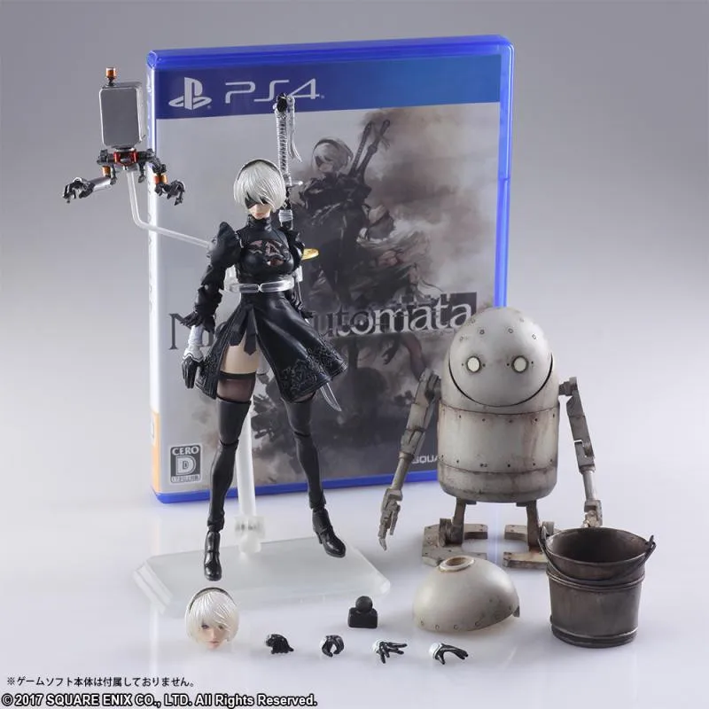 Настоящая игра Аниме Фигурка 15 см Play Arts Kai NieR Automata YoRHa No. 2 Тип B 2B Фигурки игрушки