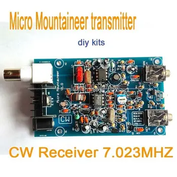

Micro Mountaineer transmitter receiver CW Ham Amateur Shortwave Radio 7.023 MHZ Climber short wave transceiver