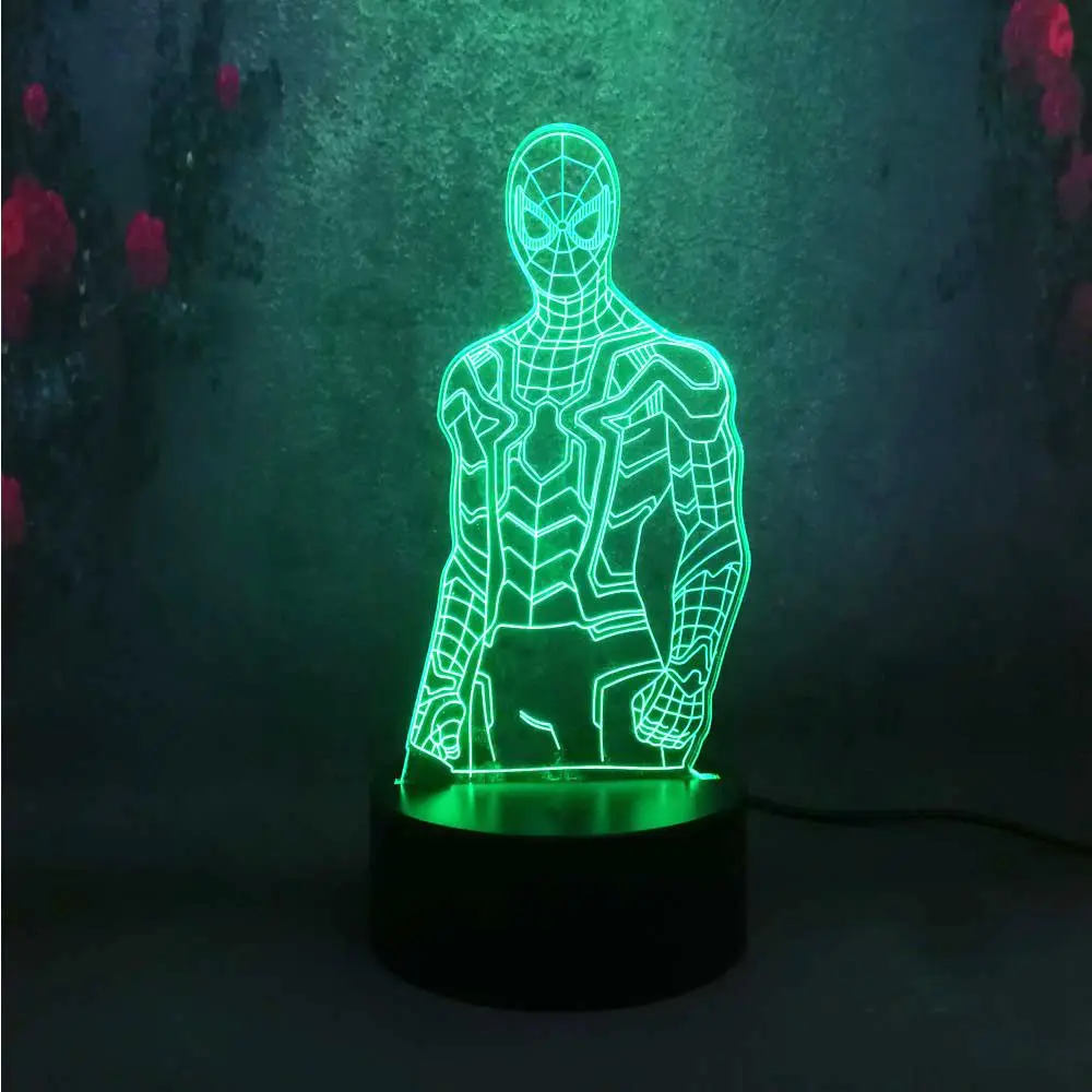 Большая коллекция 3D светодиодный светильник ночник разноцветная лампа RGB
