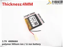 3.7V 400mAh 403030 Lithium Polymer Li-Po li ion Rechargeable Battery cells For Mp3 MP4 MP5 GPS PSP mobile bluetooth
