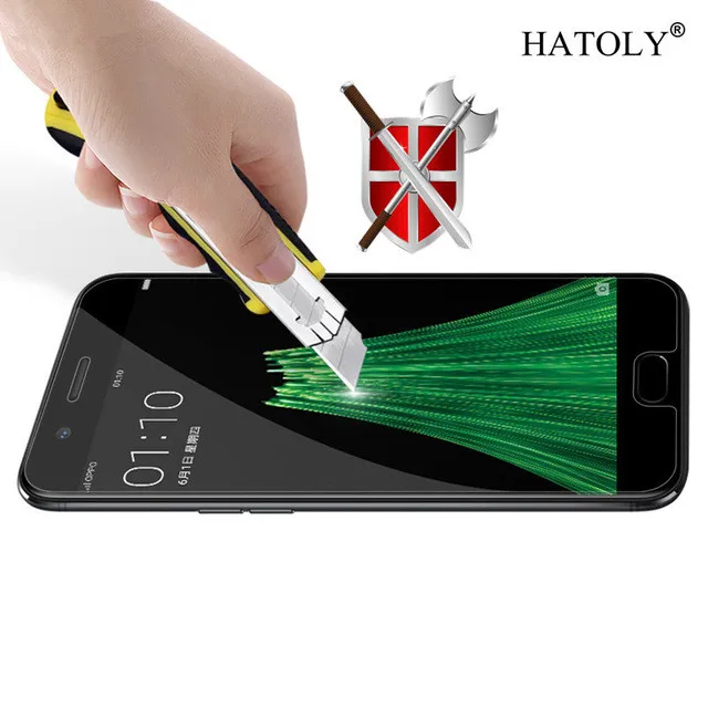 Защитное стекло для экрана Oppo R11 Plus полное покрытие закаленное HATOLY | Мобильные