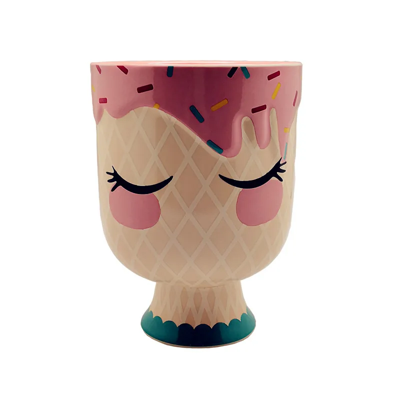 Девушка Керамика ваза лицо ваза горшок для оформления дома подарок украшения Art Цветочные горшки цветочные горшки R986