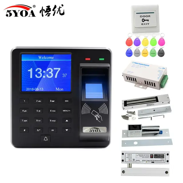 Fingerprint RFID Access Control System Smart Door Lock Electronic Gate Opener Home Digital Set Electric Magnetic Biometric 2