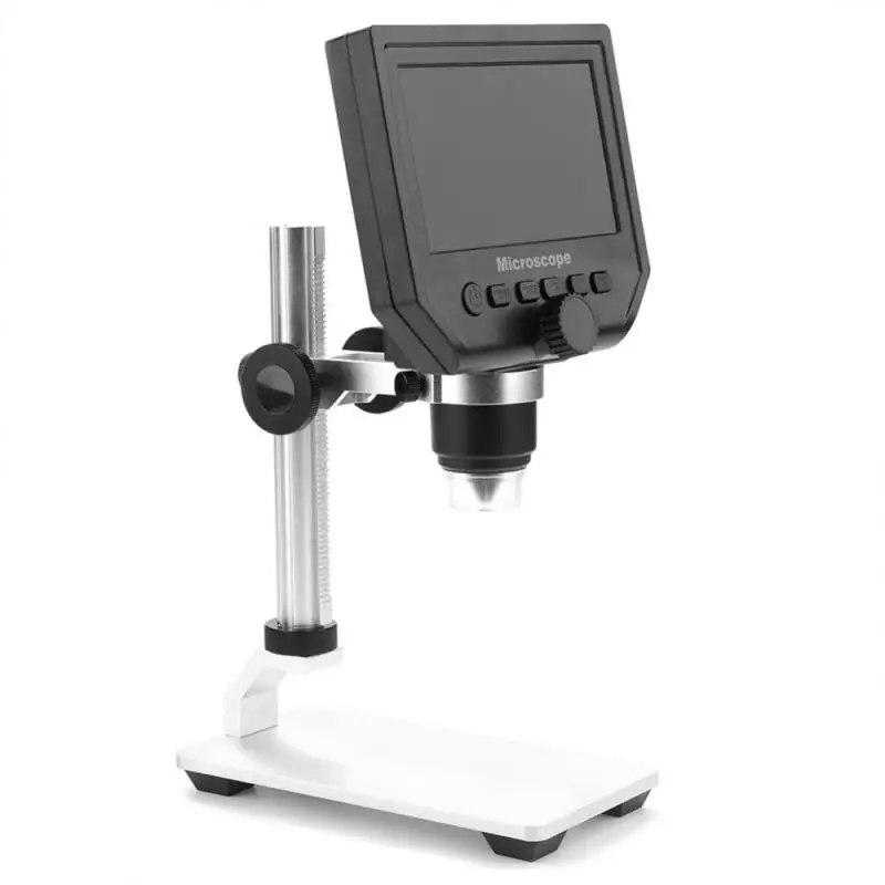 

110-240V 1-600x 3.6MP Lab USB Digital Electronic Microscope with 4.3in HD OLED Screen Digital Microscope