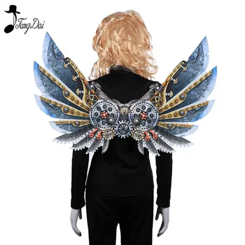 

Burning Man Carnival Party Unique Adult Decoration Steam Punk Wings Costume Steampunk Accessories anime cosplay