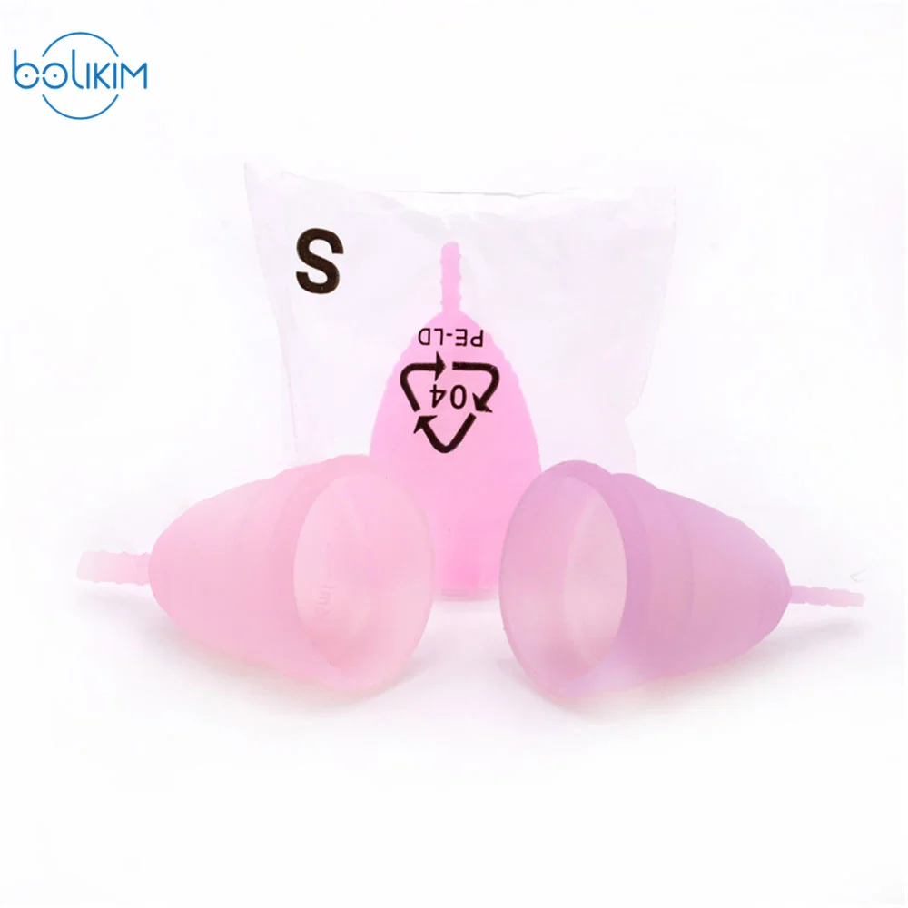 BOLIKIM Menstrual Cup Feminine Hygiene Product Medical Grad Silicone Menstrual Cup Coletor Menstrual Bowl Reusable Lady Cup