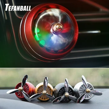 

Car Perfume Diffuser Air Freshener LED Light Air Force 3 Vent Outlet Clip Automobiles Decor Propeller Fragrance Smell Ornament