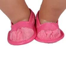 Doll Accessories Red Doll Shoes Wear fit 43cm Doll Baby Born zapf Children best Birthday Gift