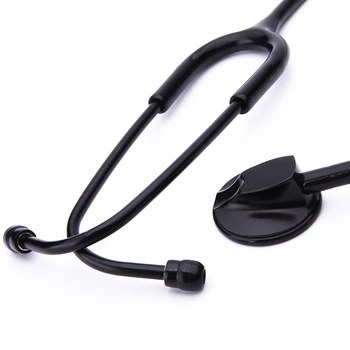 

All Black New Professional Health Care Medical Estetoscopio Blood Pressure Single Head Cute Stethoscope