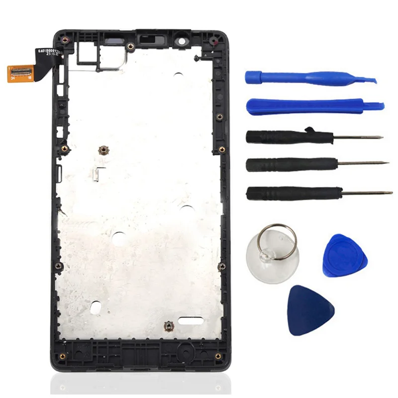 LCD Display Touch Screen Digitizer With Bezel Frame Assembly Tools Logo For Microsoft Nokia Lumia 540