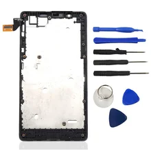 LCD Display Touch Screen Digitizer With Bezel Frame Assembly + Tools + Logo For Microsoft Nokia Lumia 540 N540 Free Shipping