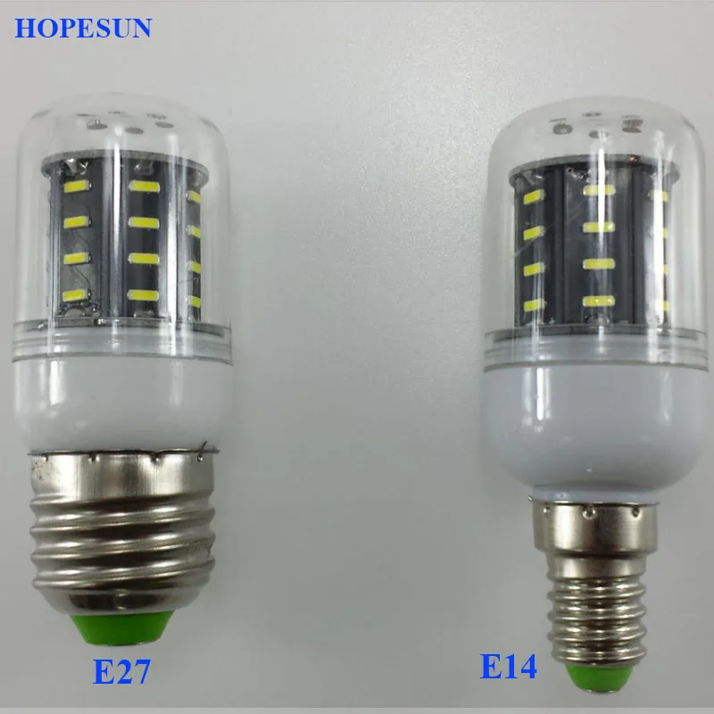 SMD 4014 лампада E27 E14 220V 110V 36LED 56LED 72LED 96LED 138 Светодиодная лампа ампулы точечная