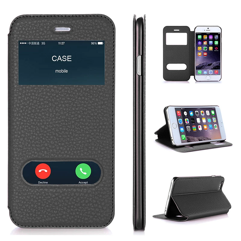 Case For Apple Iphone 6 Plus Iphone 6s Plus Luxury Pu Leather Flip Wallet Case Cover With Kickstand Capa Phone Cases 5 5 Inch Cover Case For Macbook Air Cover Phonecase Phone Covers
