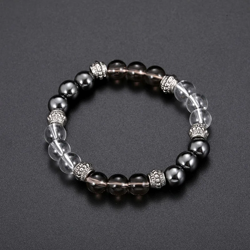 Unisex Magnetic Therapy Slimming Bracelet Black Round Stone Weight Loss Bracelet Fat Burner Anti Cellulite Slimming Products