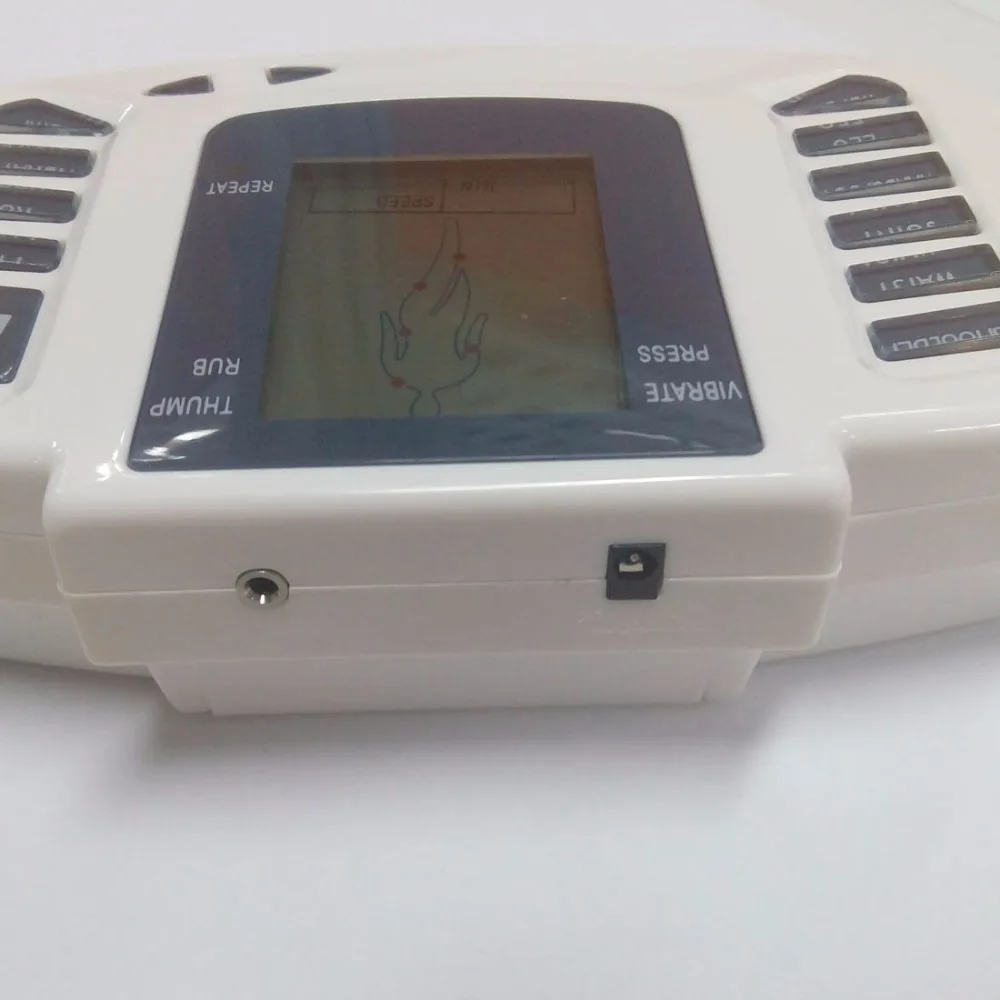 Acupuntura com Terapia Estimulador Elétrico Corpo Inteiro Relaxar Músculo Massageador Digital Pulso Dezenas Chinelo 16 Pçs Elétrodo Almofadas 6 digital pulso dezenas acupuntura com terapia chinelo 16 pçs elétrodo almofadas