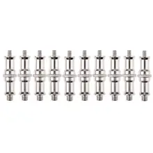 10x1/4 a 3/8 macho rosqueado parafuso adaptador torneira parafuso prisioneiro para suporte de luz flash