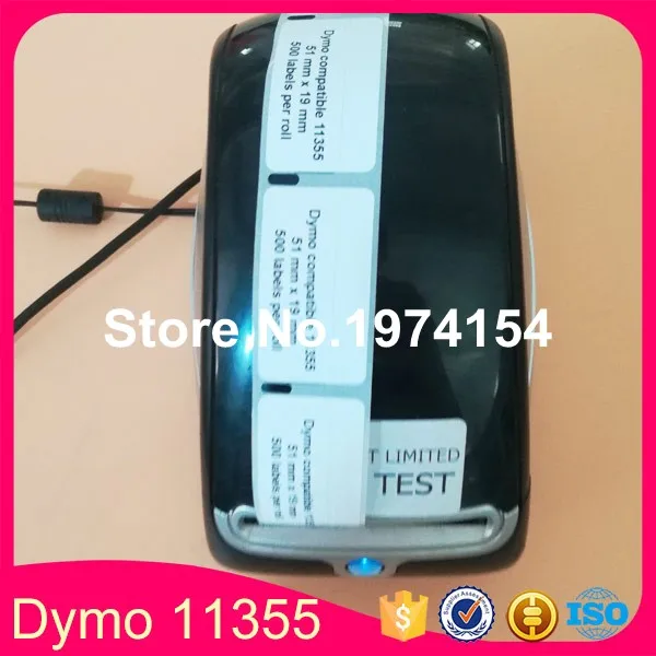 6 совместимые рулоны Dymo 11355 этикетка 19 мм* 51 мм 500 шт/рулон совместимый для LabelWriter400 450 450 турбо принтер SLP 440 450