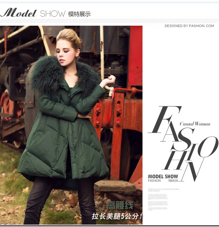 Women Winter Long Jacket Loose Plus Size 4XL Padded Parka Korean A Style Winter Coats Women Fur Collar Thick Cotton Jackets AS017 (4)