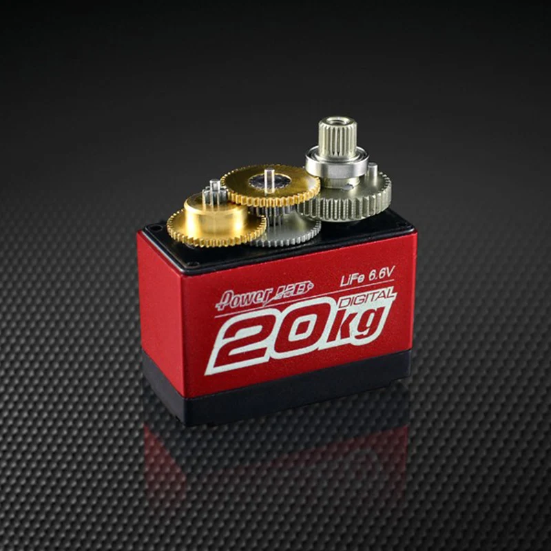 

Power HD LF-20MG Digital Servo 20KG LiFe 6.6V High Torque Metal Gear for HobbyWing ESC Sanwa Fixed-wing Drone RC Climbing Car
