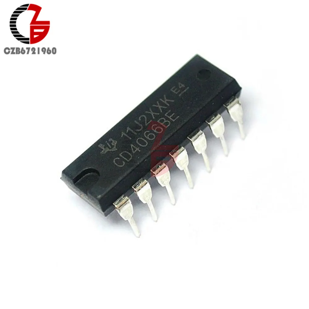 

10PCS CD4066BE CD4066 DIP-14 TI CMOS QUAD BILATERAL SWITCH IC