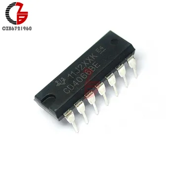 

10PCS CD4066BE CD4066 DIP-14 TI CMOS QUAD BILATERAL SWITCH IC