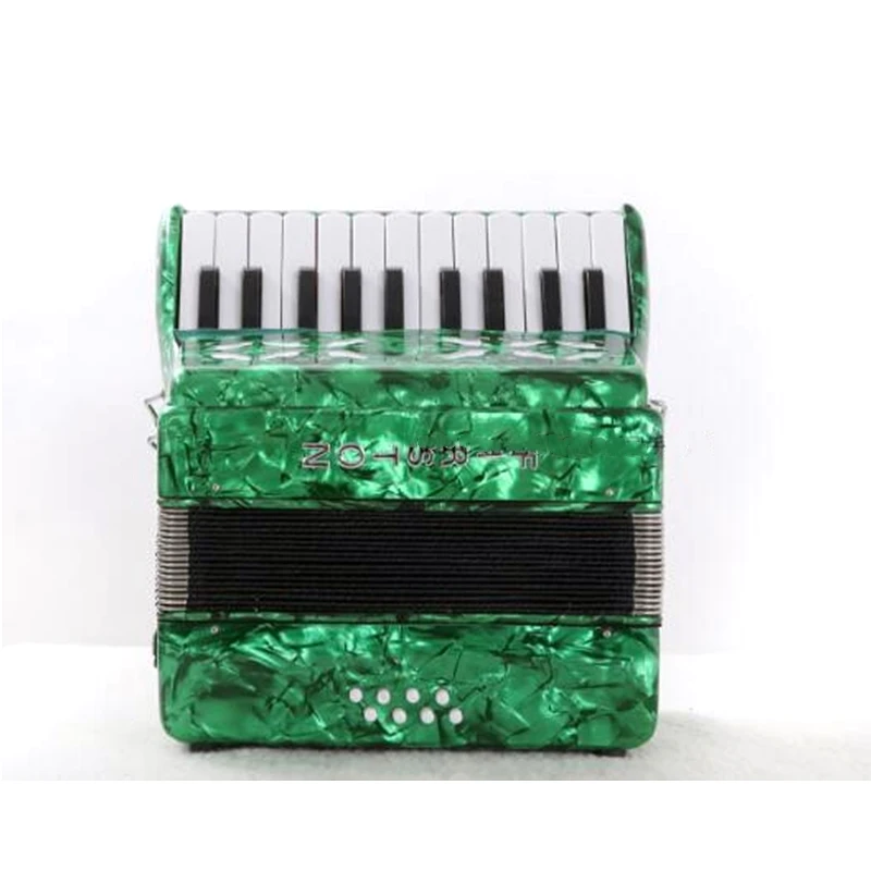 8 басов 22 кнопки пианино аккордеон для детей красный синий зеленый инструмент аккордеон Музыкальные инструменты