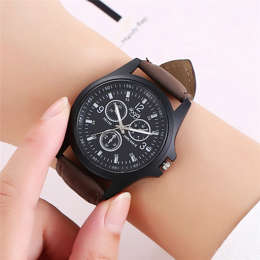 

2018 Top Brand reloj hombre men sport Watch Contracted Leather Crystal WristWatches Women Dress Ladies Quartz Clock Dropshiping