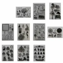 Рождественский подарок прозрачный чистый силикон штамп/печать для DIY скрапбукинга/фото украшение для альбома прозрачные силиконовые штампы