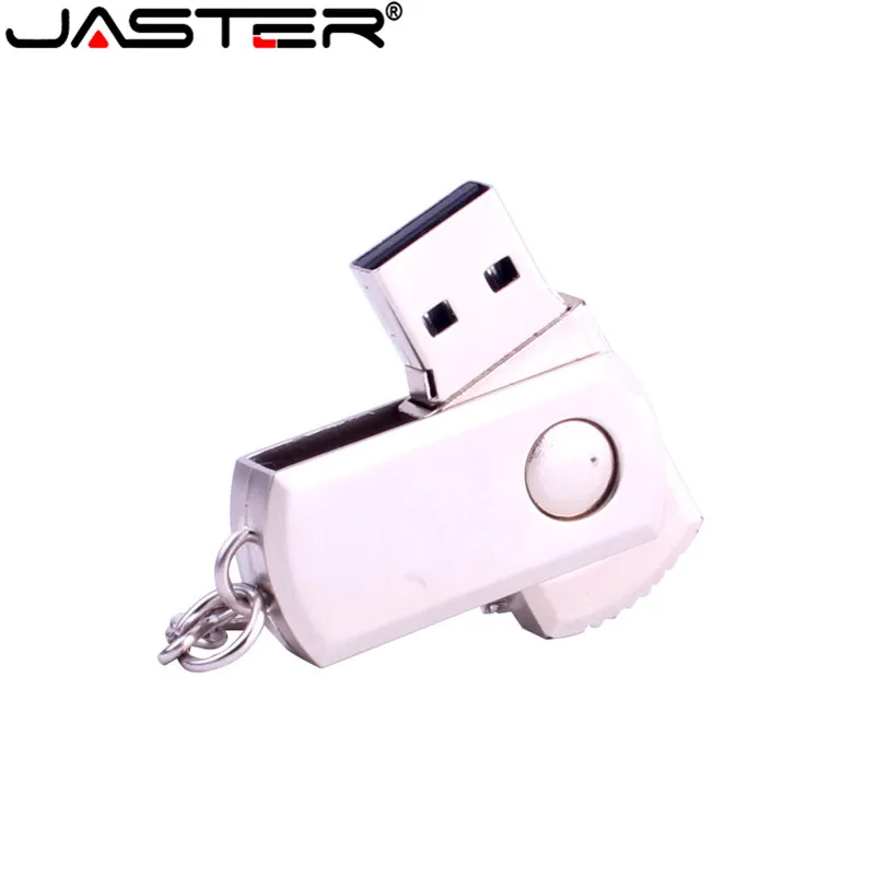 JASTER новый USB флэш накопитель из нержавеющей стали 128 ГБ вращение Usb флешка 64 32 16 8