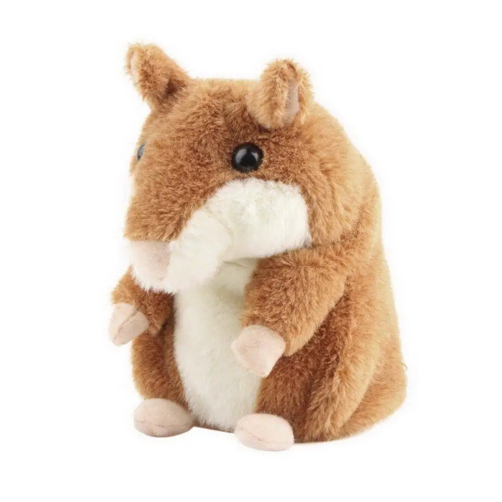 

2019 New 15CM Talking Hamster Mouse Pet Plush Toy Cute Speak Sound Record Educational Toy For Kids Baby Gift New GN