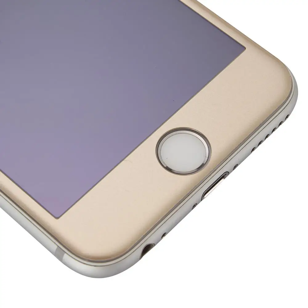 iPhone 6 Screen Protector, 2.5D Round Edge 0.19mm 3D 9H Hardness Anti-scratch Ultra-thin Full Screen Premium Full Screen Coverage Tempered Glass Screen Protector for iPhone 6/6s 4.7 Gold
