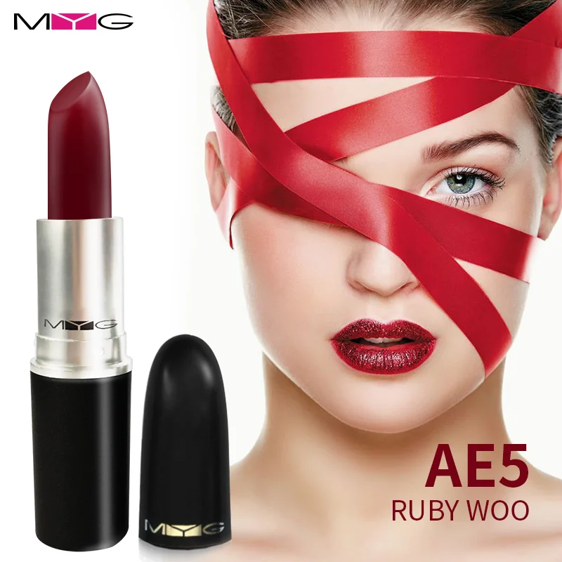 Высококачественная матовая губная помада MYG макияж Diva Ruby woo Angel Chili Красивая