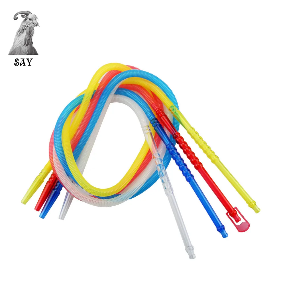

SY 1pc Pageant Colorful Shisha Pipe Long Mouth Pipes Hookah Hose Accessories Plastic Pipe