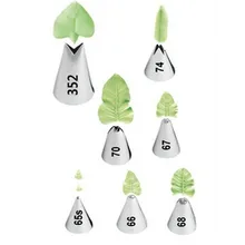 Комплект листья Трубопроводы Сопла цветок форма для выпечки пирожных набор аксессуаров Сталь нержавеющей Bat формы для выпечки Кухня Кондитерские DIY Форма для кексов