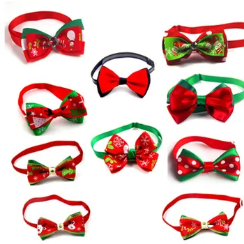 

Transer Dog Carriers&Bags Pet Christmas Bow Tie Bowties Ties Holidays Adjustable Bow Tie Collar Groomings Neckbands Oct31