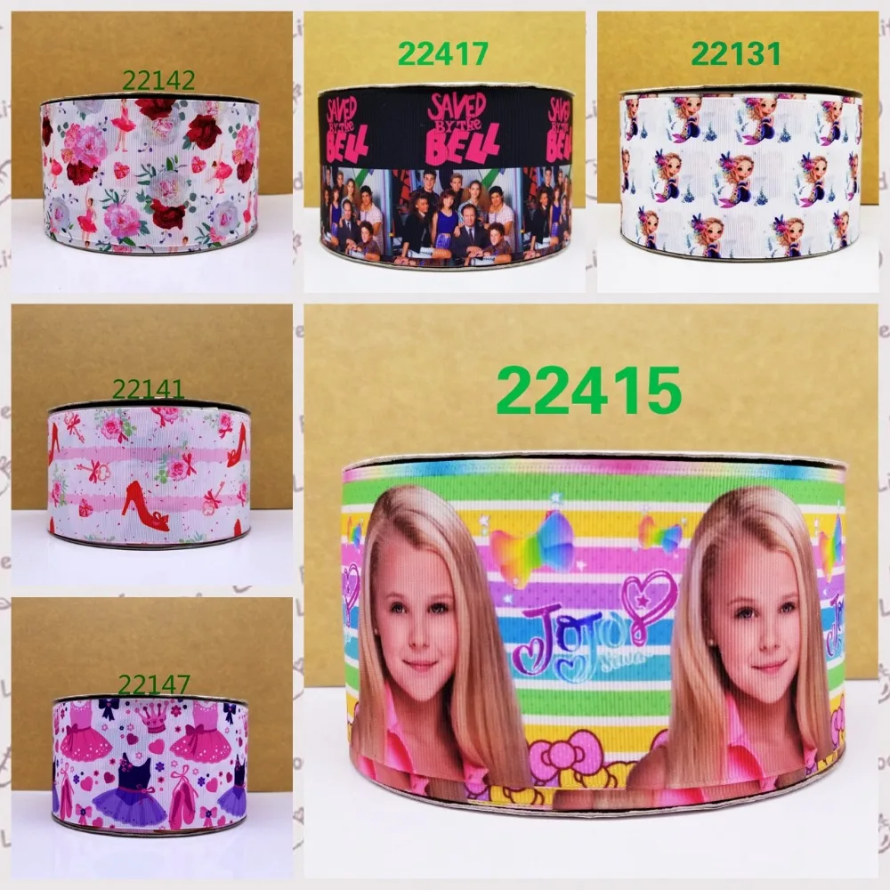 

Cartoon printed grosgrain ribbon ,satin ribbon 10 yards . 22131-