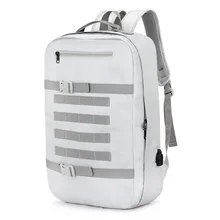 OZUKO Multifunction USB Recharging Men Backpack Large Capacity Waterproof Travel Male Rucksack Mochila Fashion Student Schoolbag