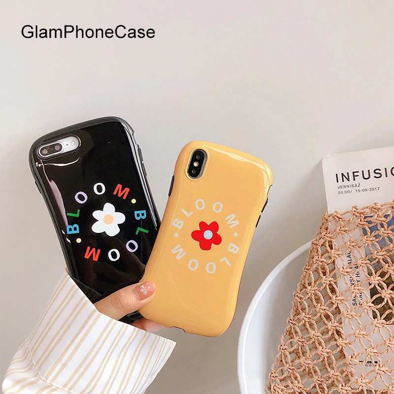 

GlamPhoneCase Bloom Flower Phone Case For iPhone X XS Max XR Soft Silicone Cover For iPhone 7 8 6 6s Plus Case