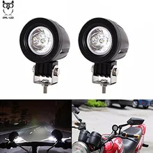 12 V-30 V 10 W Motor Bike Auto Della Barca Del Faro Del Motociclo Ha Condotto il Punto Luce di Azionamento Campo di Viaggi Nebbia lampada Con Lente 12 V ATV SUV
