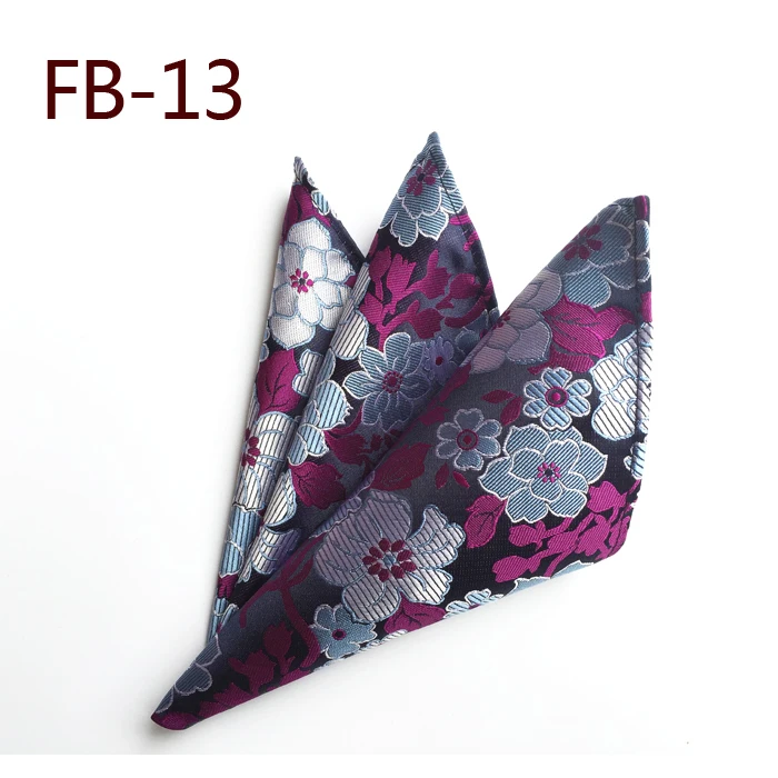 25*25 см мужские деловые костюмы карманные квадратные носовые платки для свадьбы Модные клетчатые носовые платки мужские карманные полотенца рождественский подарок - Цвет: FB-13