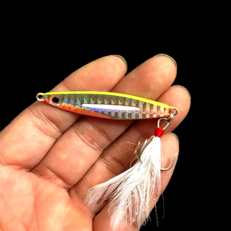 

1pcs Laser Metal Jig 7g 10g 14g 17g 21g Jigging Lure Lead Fish Fishing Lure Metal Lures Fishing Jig Supplies for Pike Fishing