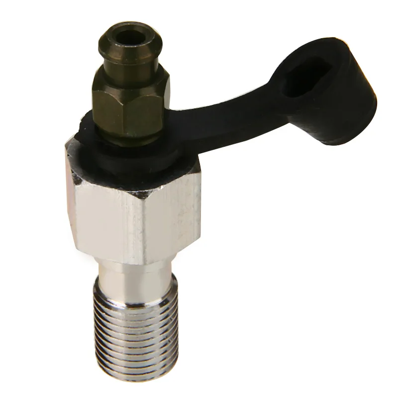 New Arrival M10 x 1.0mm Motorcycle Brake Master Cylinder Caliper Bleed Screw Nipple Banjo Bolt + Dust Cap