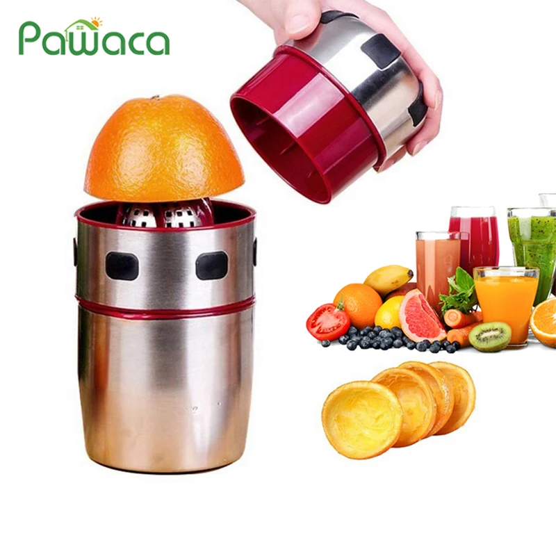 

Stainless Steel Hand Juicer Citrus Orange Squeezer Manual Lid Rotation Press Reamer for Oranges, Lemons, Tangerines, Grapefruits