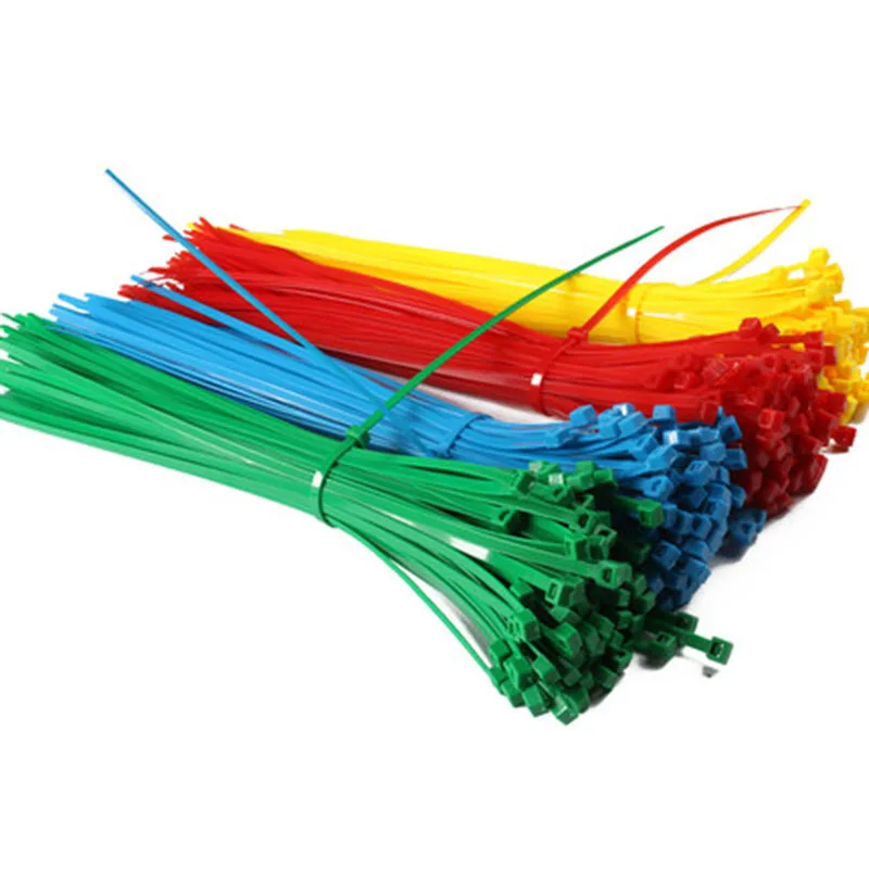 wholesale 200pcs/lot 5*350mm cable loop ties Self locking Plastic Nylon