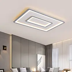 Современные светодиодные люстры круглые квадратные серый акрил осветительные лампы для спальни гостиной освещение AC85-265V люстра лампа