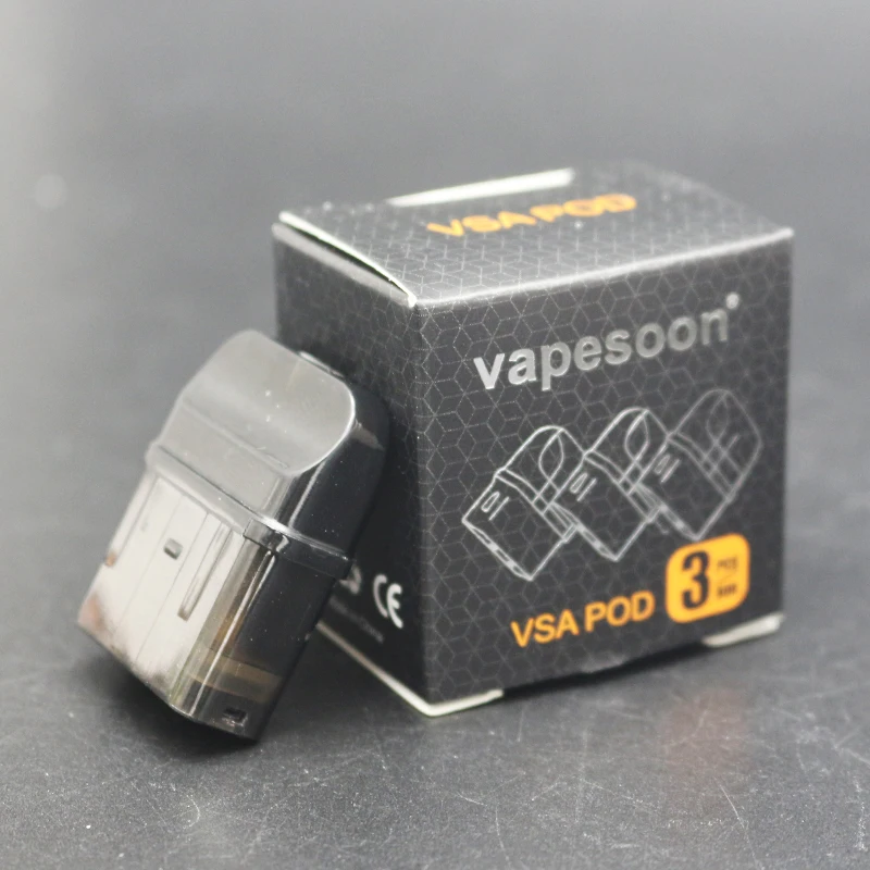 

6pcs Vapesoon Original VSA Pod 2ml Refillable Replacement Pod Cartridge Capacity 1.2ohm fit Vapesoon VSA Pod Vape Kit