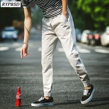 Весна Лето Новые мужские повседневные штаны Jogger Твердые тренировочные штаны с резинкой в талии брюки обычные брюки карго мужские шаровары 7 цветов